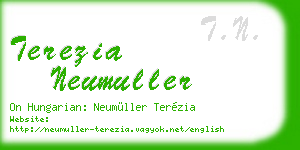 terezia neumuller business card